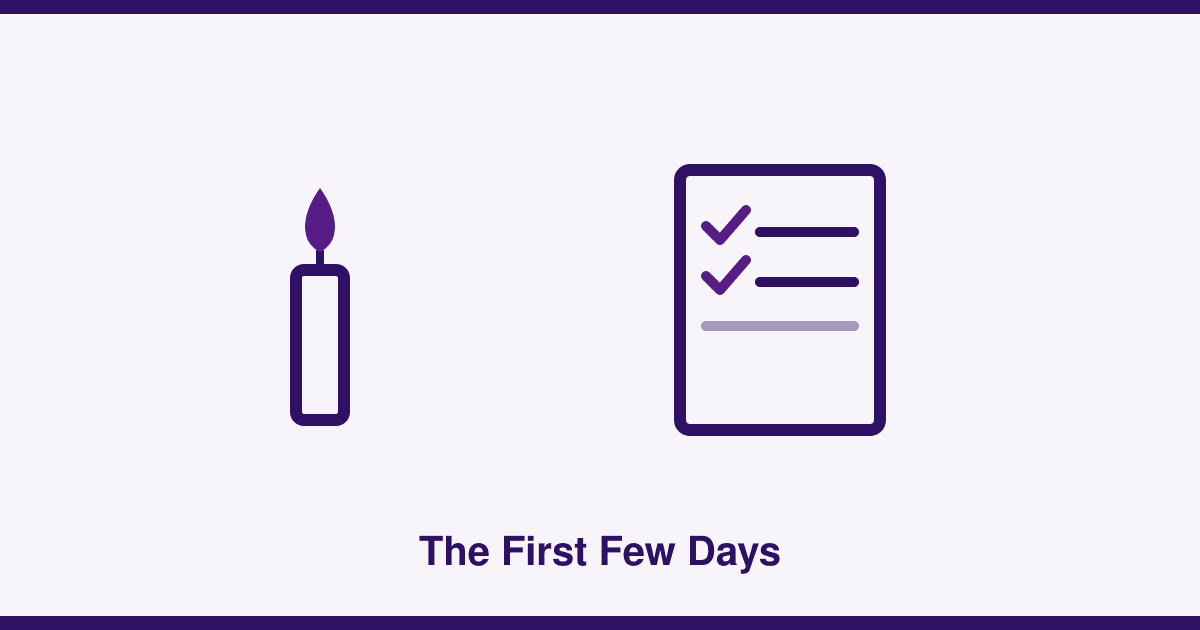 What to do in the first few days after a death in Australia